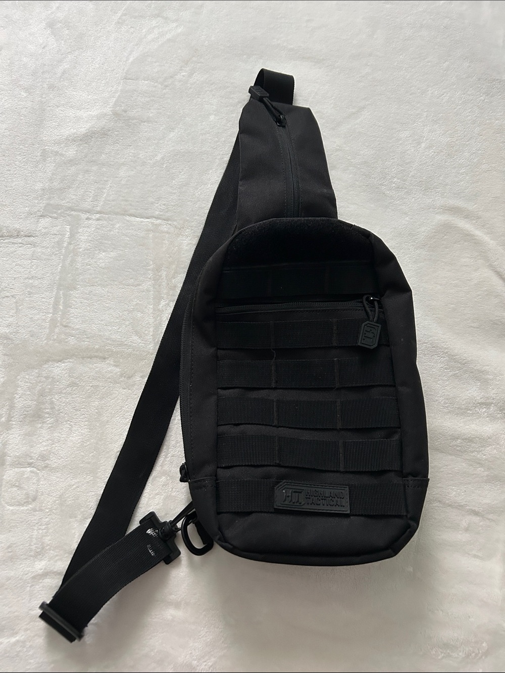 Compact Black Crossbody Sling Bag - Tactical Urban Carry